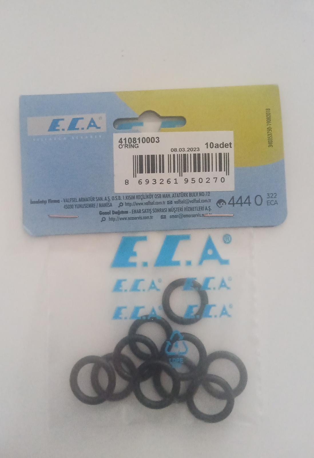 O RİNG 13*3-WRC(810356) 410810003 - 5 adet